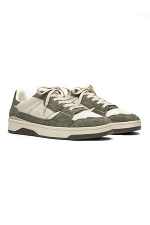 Sneakers Clay in pelle e camoscio beige e verde AXEL ARIGATO | F3906003LIGHTBEIGEDARLGREEN
